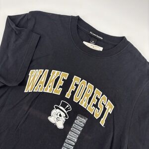 NWT NCAA Wake Forest Demon Deacons Men's Medium Black T-shirt‎